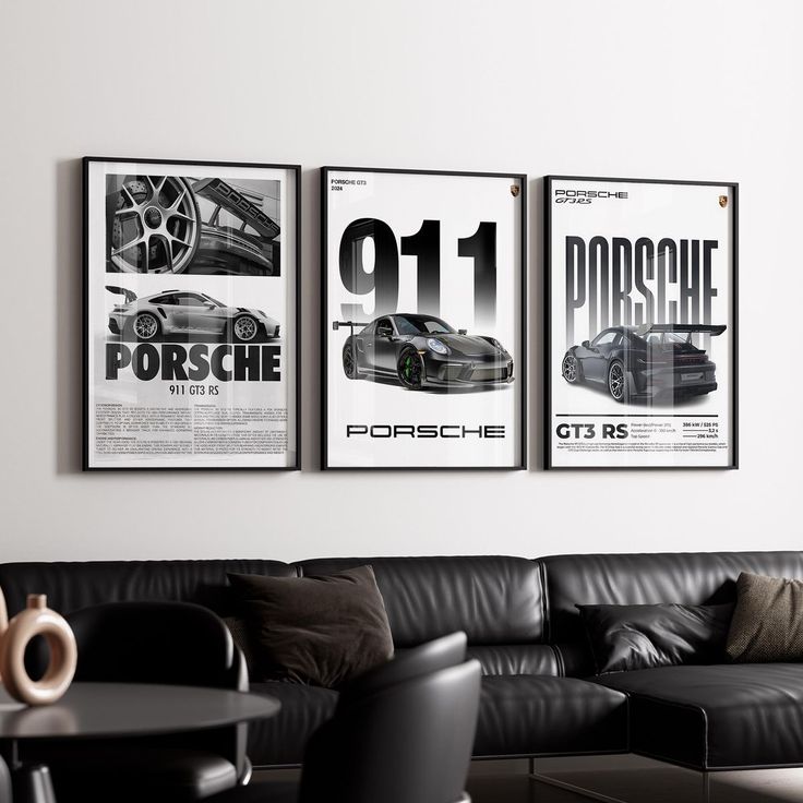 PORSCHE 3 PANEL FRAMES