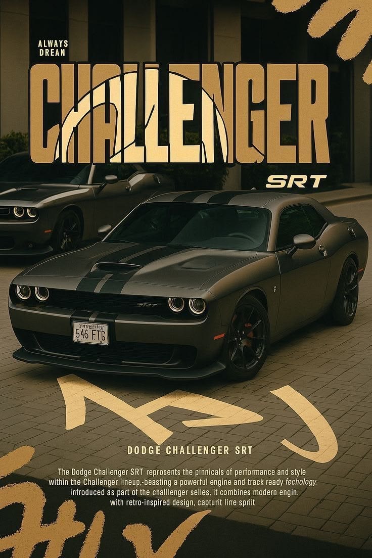 **Dodge Challenger SRT – The American Muscle Legend**