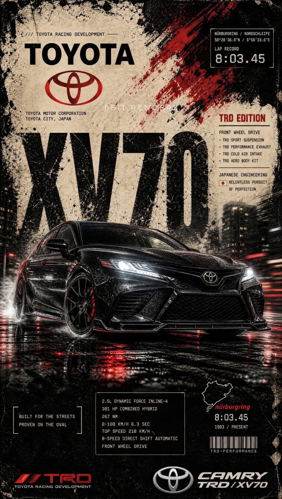 Toyota Camry XV70 TRD — Street Performance