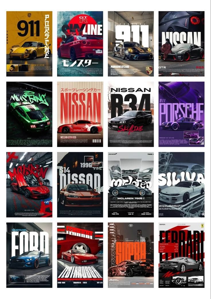 Cars Poster Combo