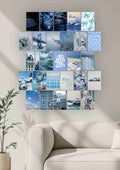 Blue Aesthetic Collage Wall Art – Calm, Dreamy & Modern