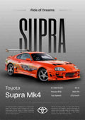 Toyota Supra MK4 Poster Pack