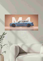 BMW M4 3-Panel Canvas Wall Art – Performance Meets Elegance
