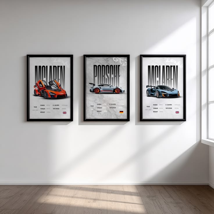 3 panels frames